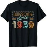 Awesome Since 1939 Year Of Birth Birthday T-Shirt
